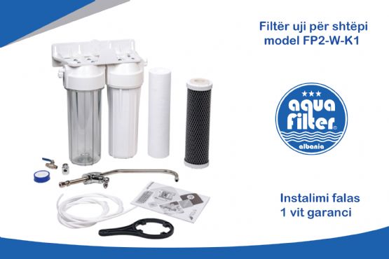 Filtër uji për shtëpi, model FP2-W-K1 nga Aqua Filter Albania, Filter uji per Shtepi, Filter uji per Vila, Filter uji per Zyra, Filter uji per Servis makinash, Filter uji per Lokale